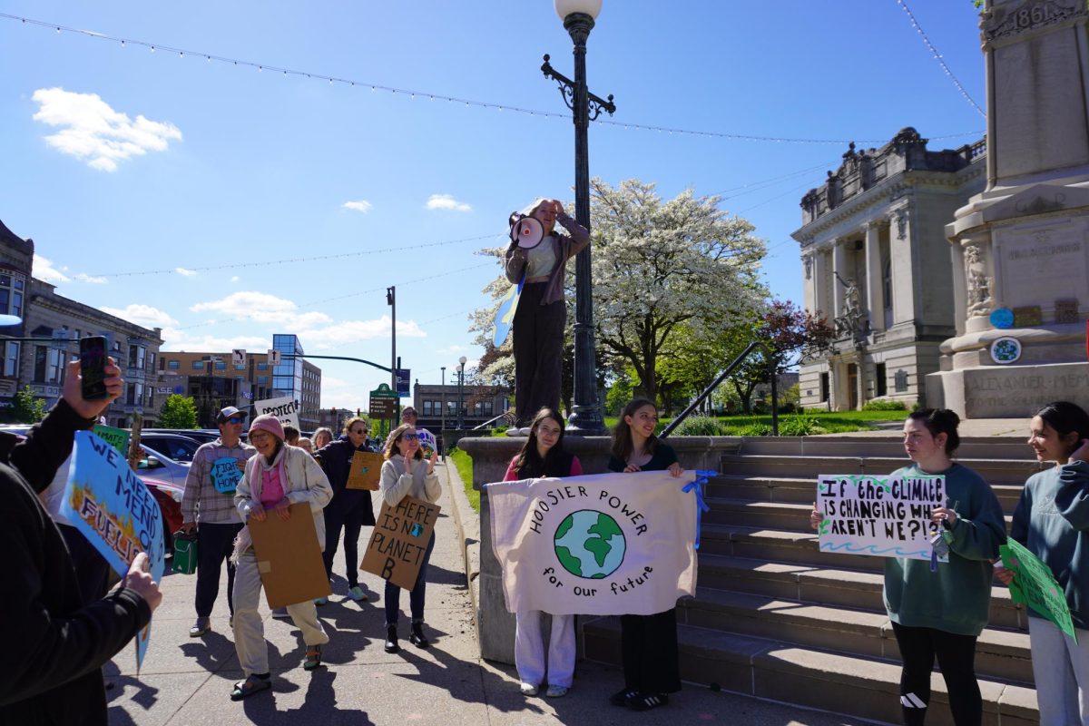 Hoosier Power Energy Rally participants voice their support for clean energy solutions